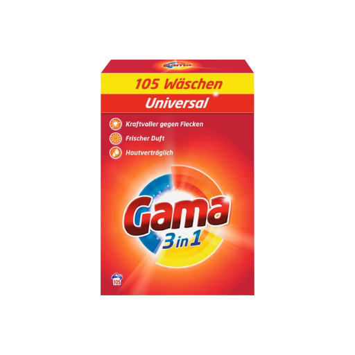 Gama Vollwaschmittel Pulver - Universal ( 6.3 kg )