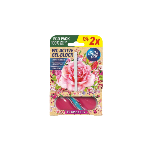 Ambi Pur Block Duftspüler – Rose & Lily DUO