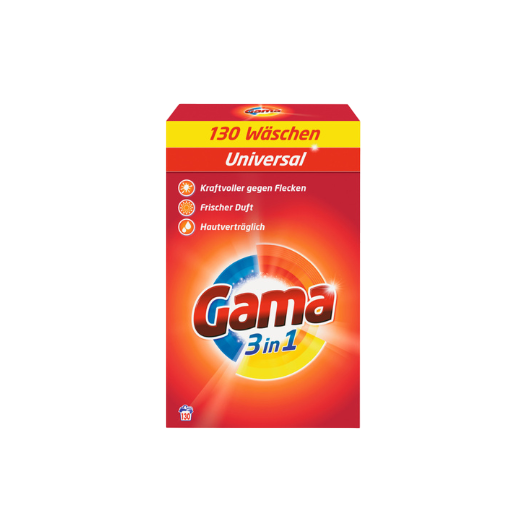 Gama Vollwaschmittel Pulver - Universal ( 1.08 kg - 7.8 kg )