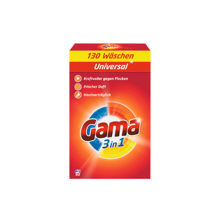 Gama Vollwaschmittel Pulver - Universal ( 1.08 kg - 7.8 kg )
