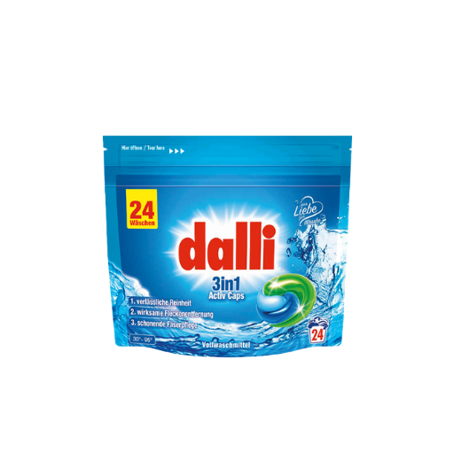 Dalli Vollwaschmittel - 3in1 Activ Caps ( 636 g )
