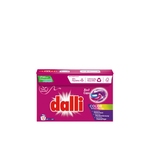 Dalli 3in1 Caps - Colorwaschmittel ( 318 g - 636 g )